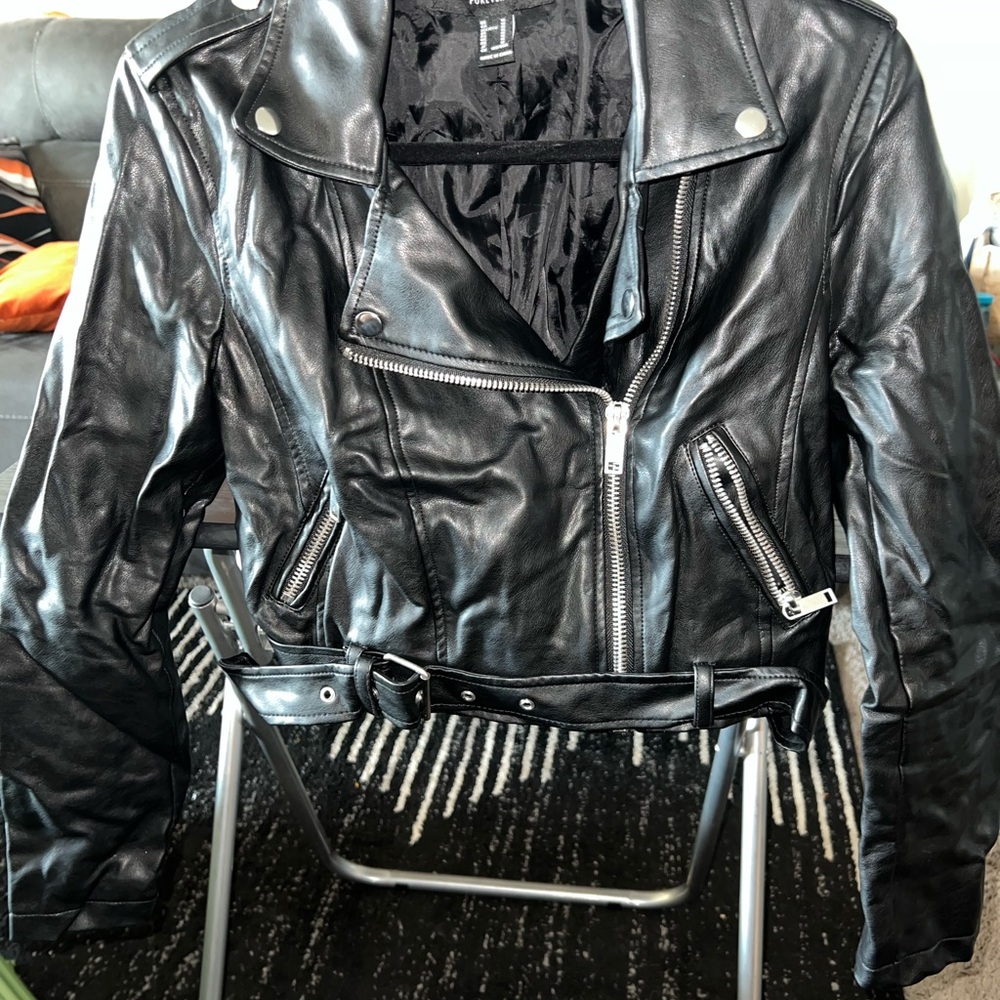 Forever 21 Black Faux Leather Jacket